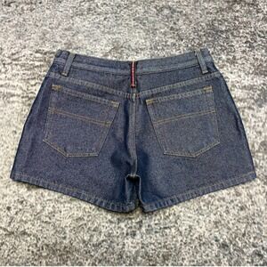 VTG AZ Denim Shorts Womens 30" Waist Blue Mini Micro Booty Y2K